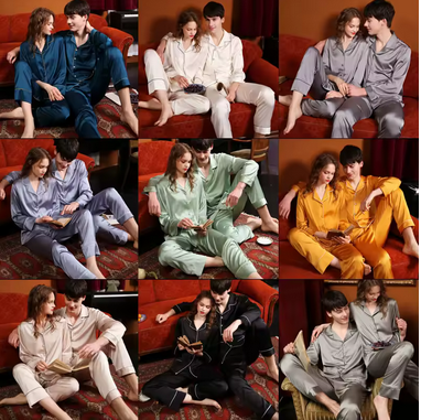 Pyjama costume soie mince